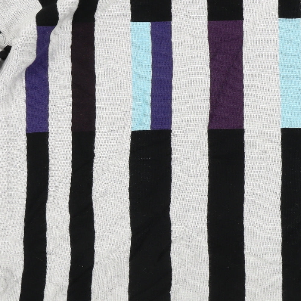Preworn  Womens White Striped  Jumper Dress  Size M