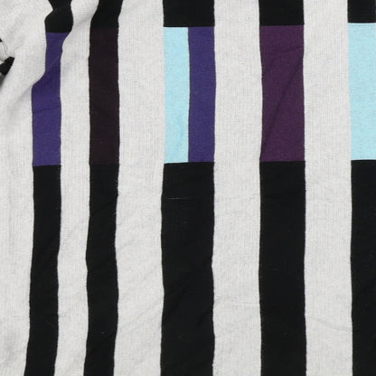 Preworn  Womens White Striped  Jumper Dress  Size M
