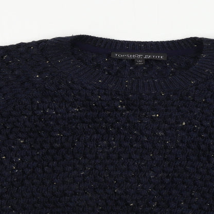 Topshop  Womens Blue   Pullover Jumper Size 10