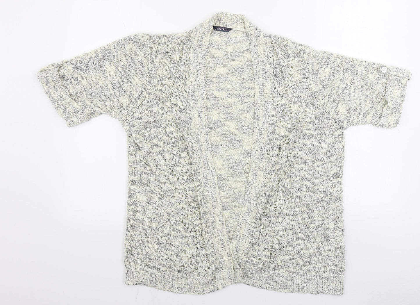 Womens UK Size 18 Profile Beige Cardigan Jumper