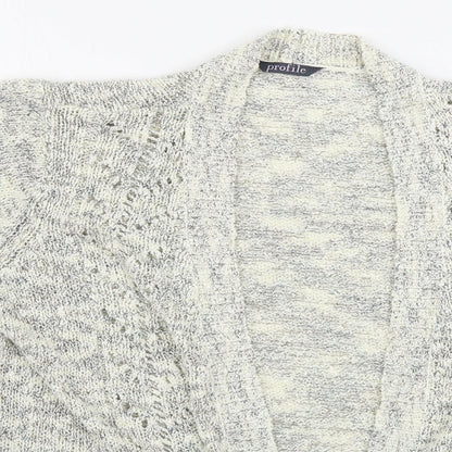 Womens UK Size 18 Profile Beige Cardigan Jumper