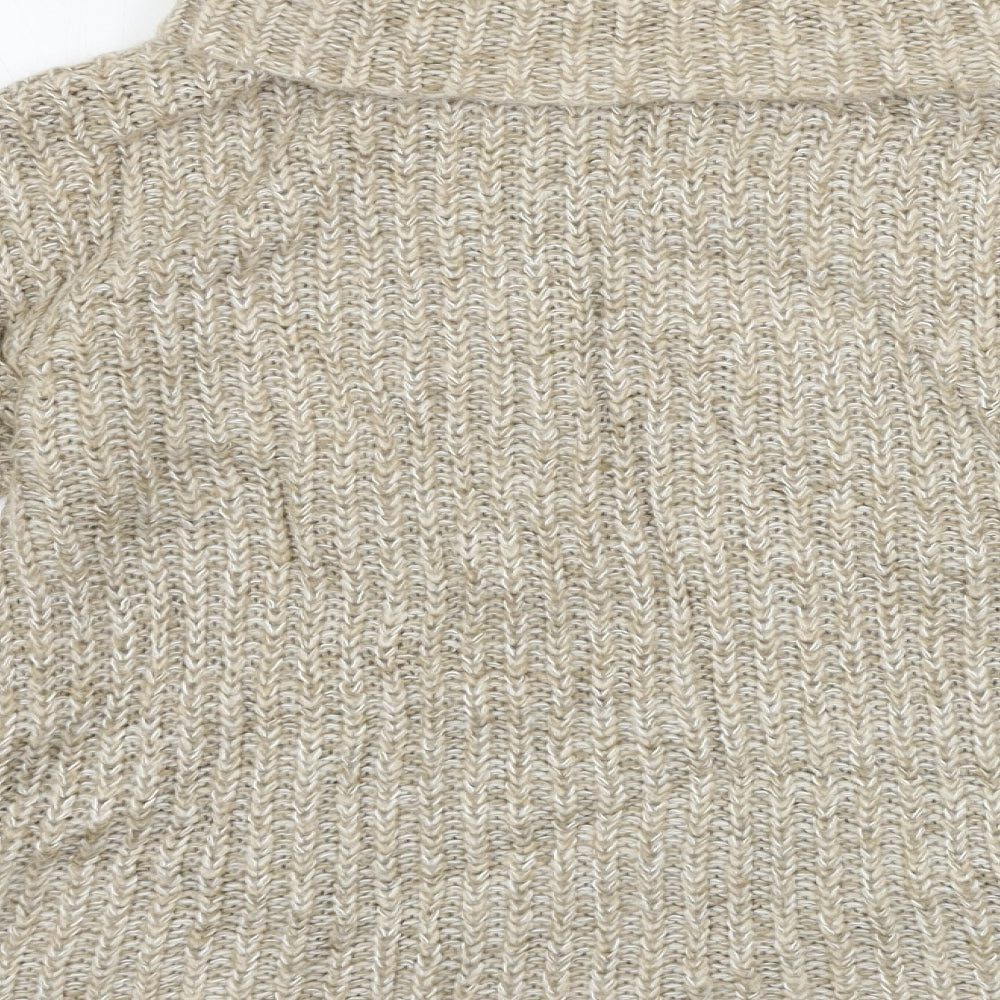 Womens UK Size S Papaya Beige Pullover Jumper