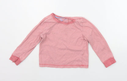TU Girls Pink Striped  Basic T-Shirt Size 4-5 Years