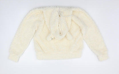 Womens UK Size S PRETTYLITTLETHING White Pullover Jumper