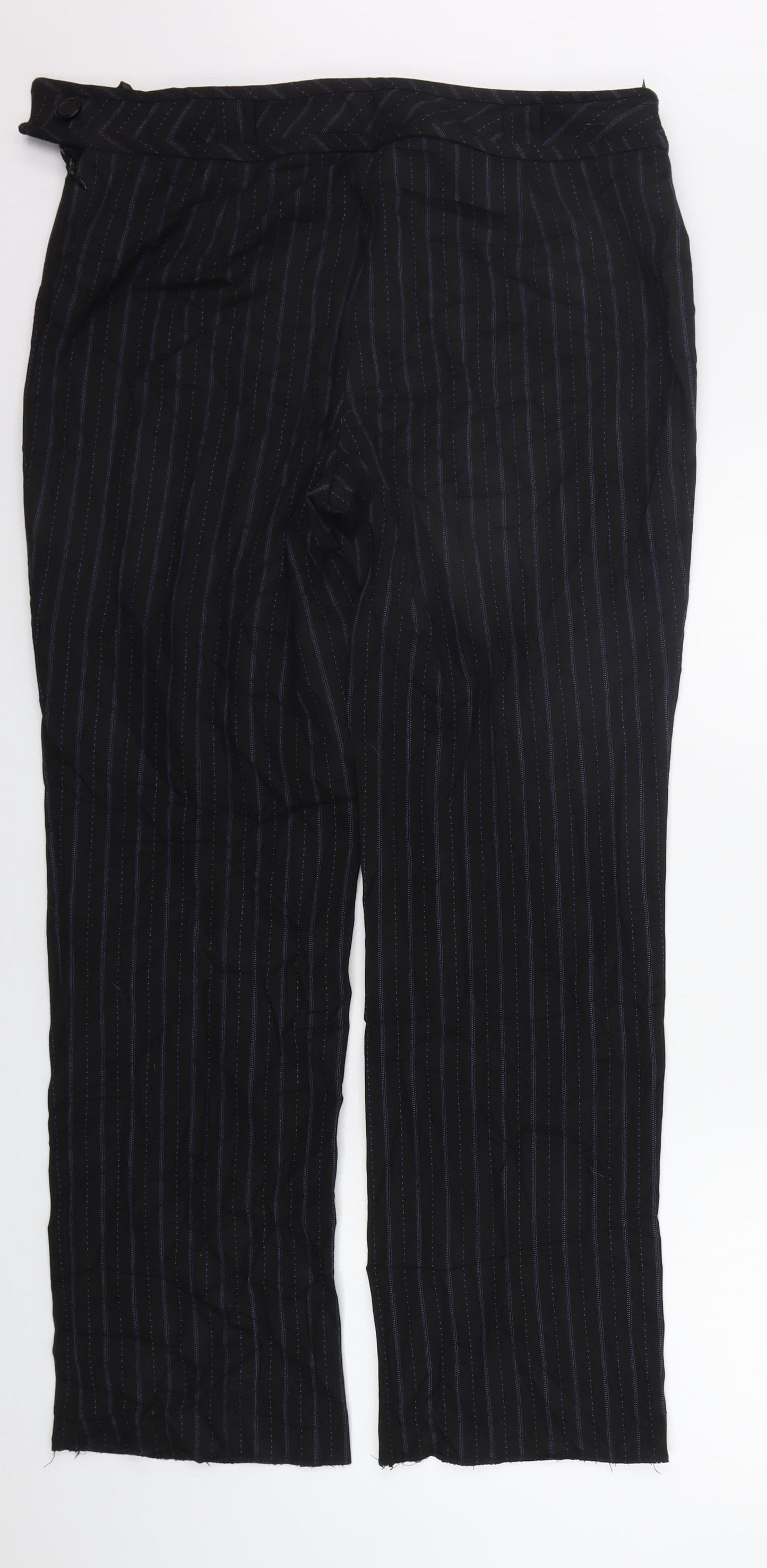 Klass Collection Womens Black Striped  Trousers  Size 16 L29 in