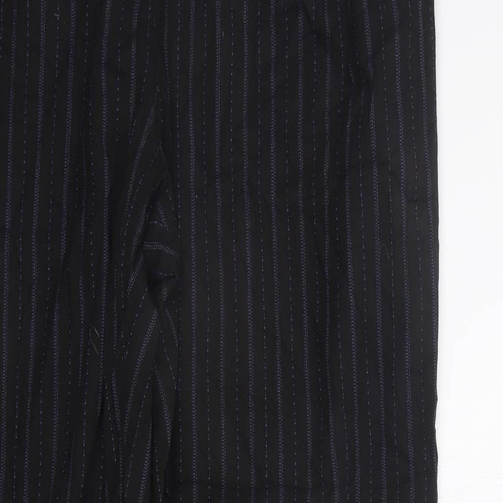 Klass Collection Womens Black Striped  Trousers  Size 16 L29 in