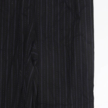 Klass Collection Womens Black Striped  Trousers  Size 16 L29 in