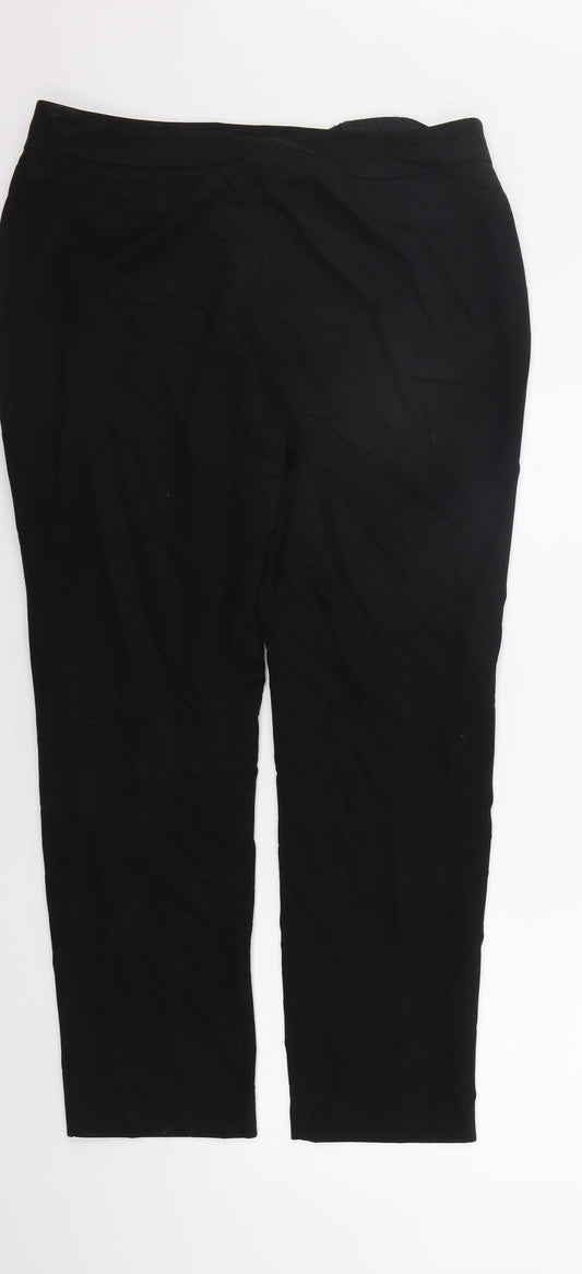 Bonmarché Womens Black   Trousers  Size 12 L25 in