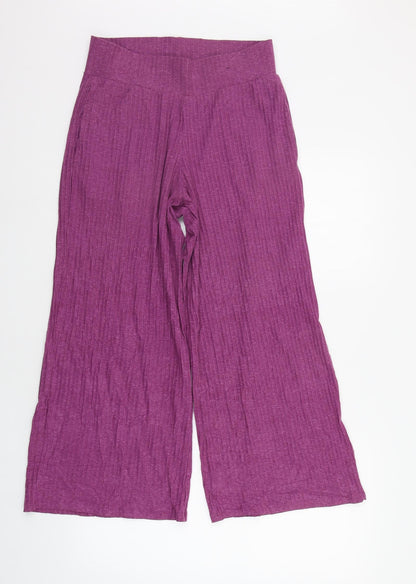 Womens UK Size 10 Marks and Spencer Regular Fit Jogger Pink Trousers