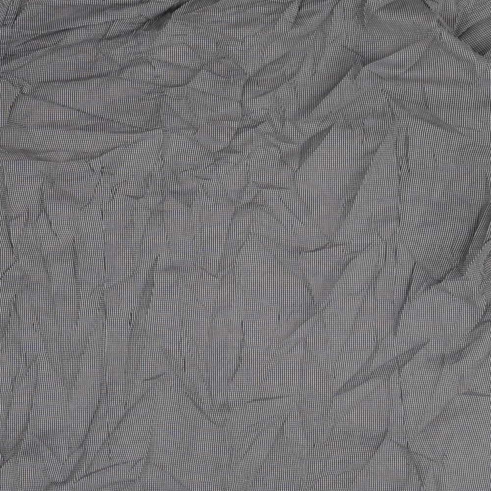 Mens UK Size 15.5 Cedar Wood State Grey  Button-Up Long Sleeve Casual Shirt