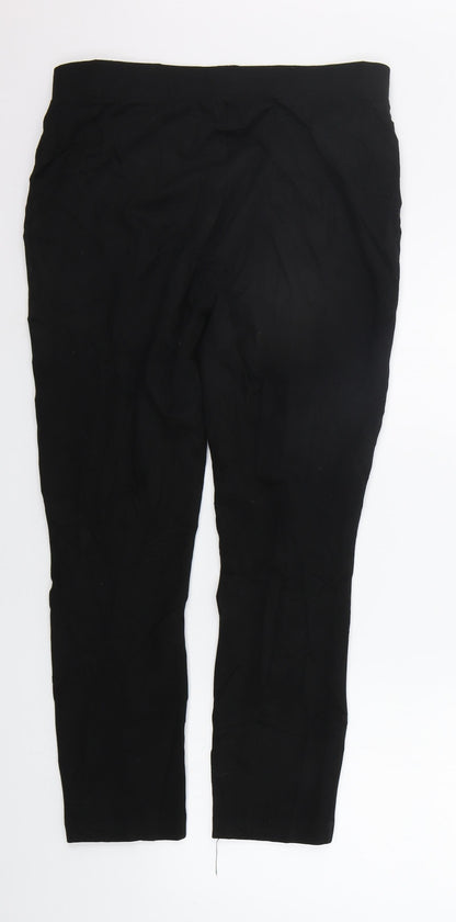 TU Womens Black   Trousers  Size 12 L25 in