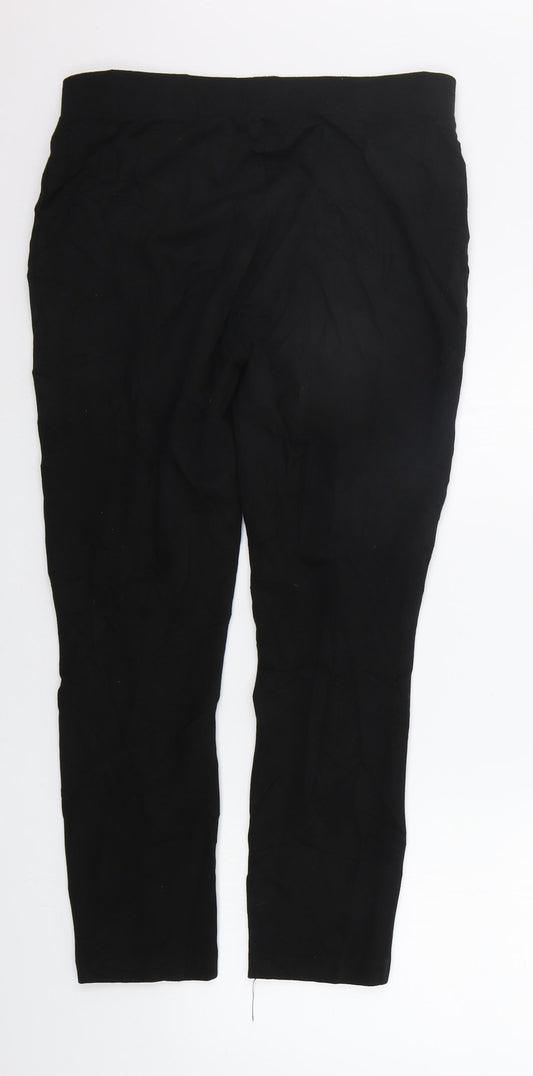 TU Womens Black   Trousers  Size 12 L25 in