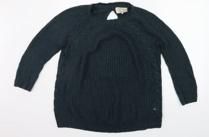 Womens UK Size S New Look Green Pullover Jumper
