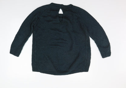 Womens UK Size S New Look Green Pullover Jumper
