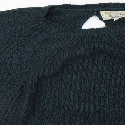 Womens UK Size S New Look Green Pullover Jumper