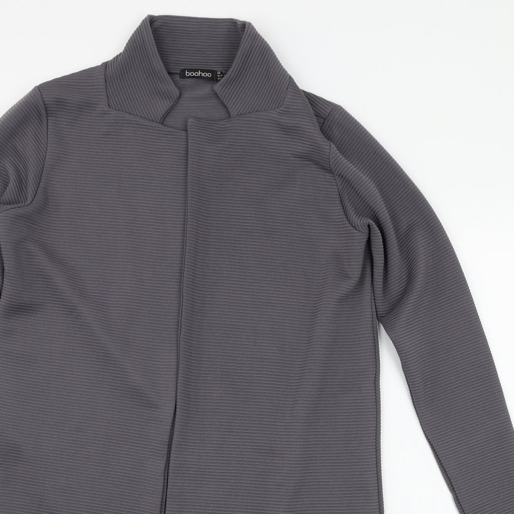 Boohoo Womens Grey   Cardigan Jumper Size 10