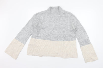 Womens UK Size S Papaya Grey Pullover Jumper