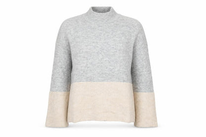 Womens UK Size S Papaya Grey Pullover Jumper