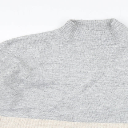 Womens UK Size S Papaya Grey Pullover Jumper