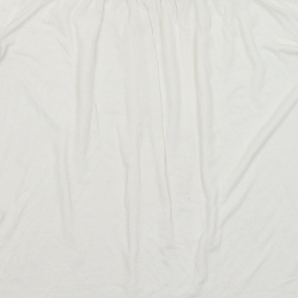 Womens UK Size 14 NEXT White Basic T-Shirt