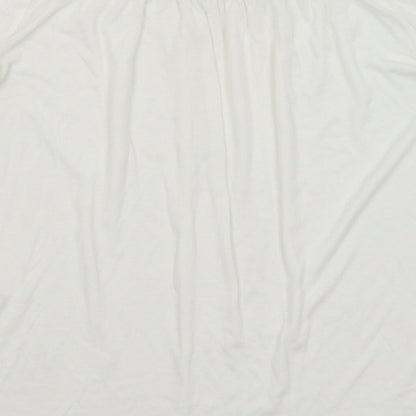 Womens UK Size 14 NEXT White Basic T-Shirt