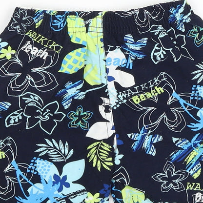 Early Days Baby Blue Floral  Cropped Trousers Size 12-18 Months  - Swim
