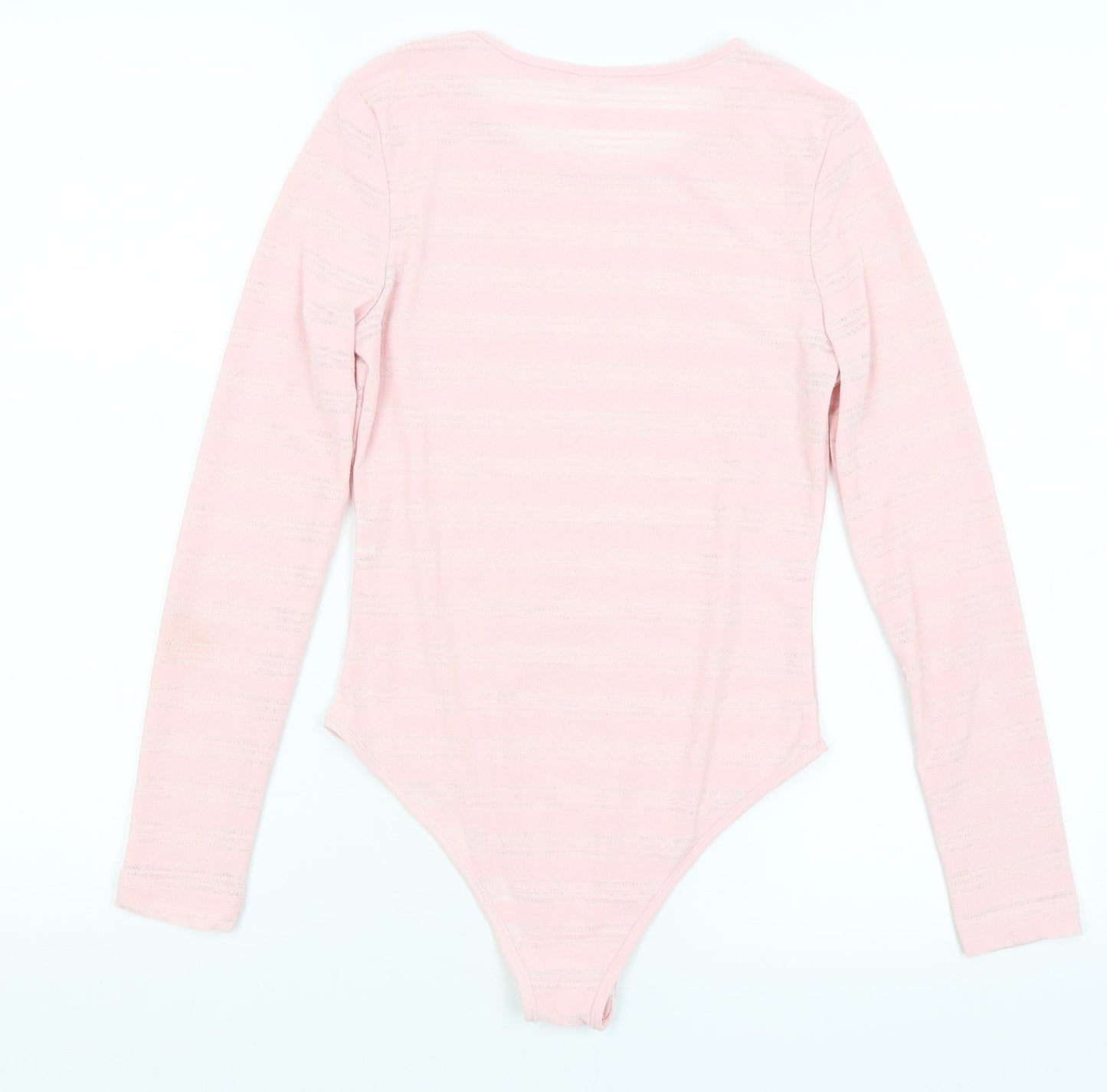 Womens UK Size S Preworn One-Piece Pink Bodysuit