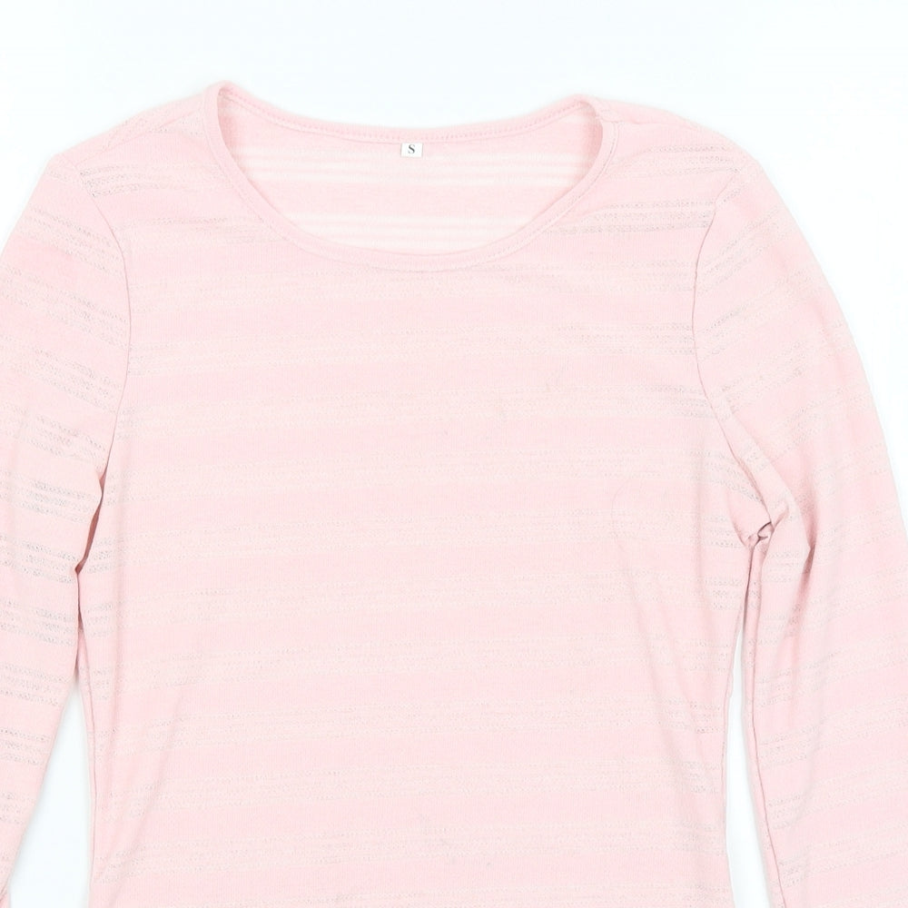 Womens UK Size S Preworn One-Piece Pink Bodysuit