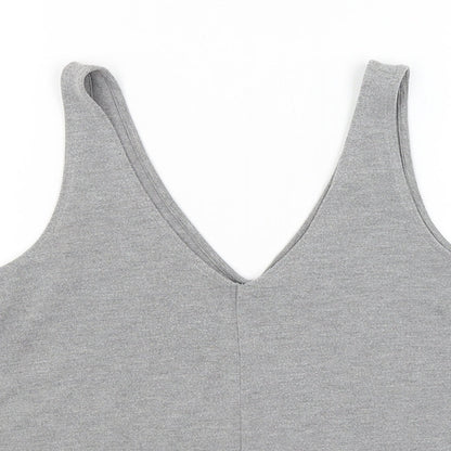 Womens UK Size 8 Topshop Grey Basic Tank