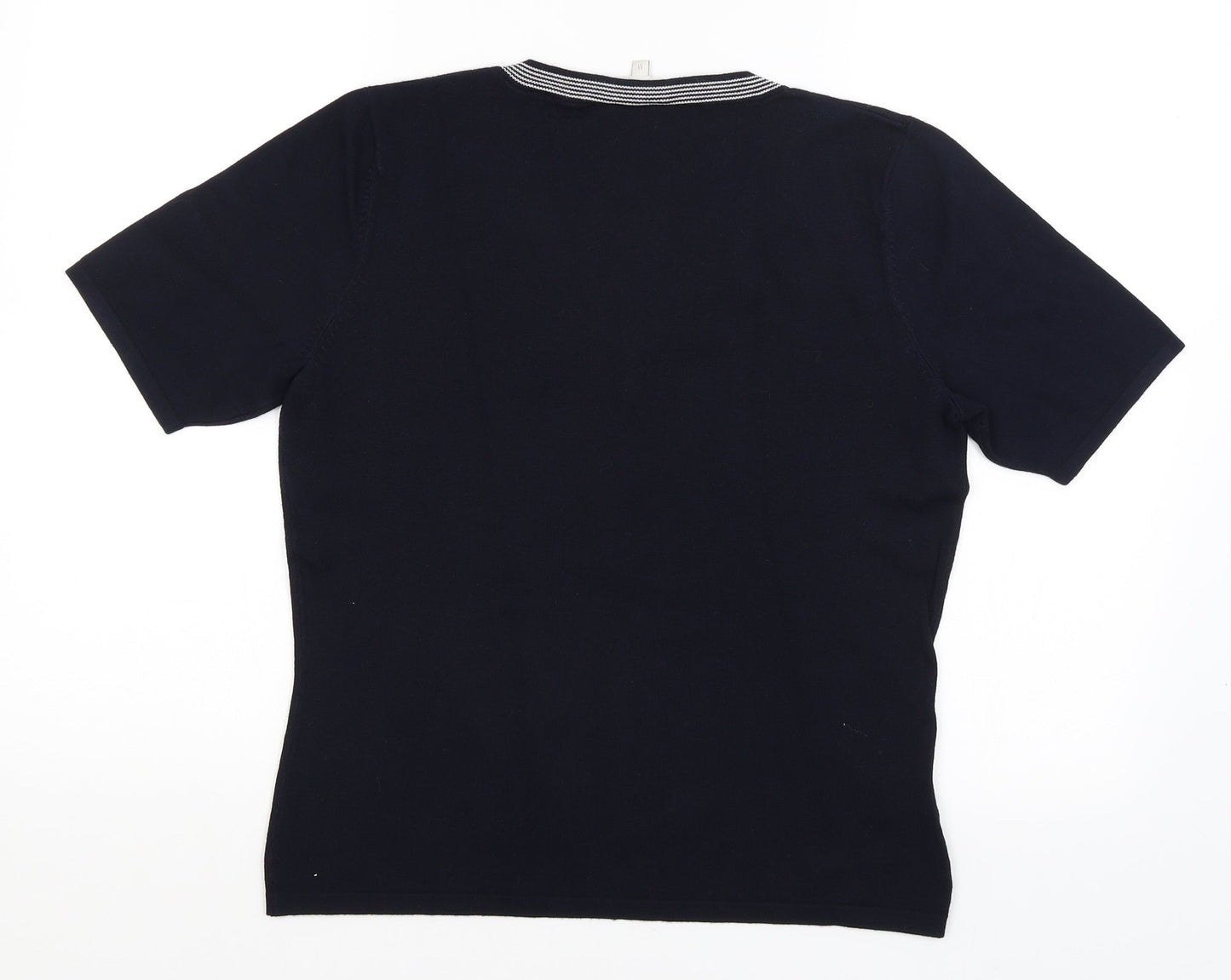 Womens UK Size M CC Blue Basic T-Shirt