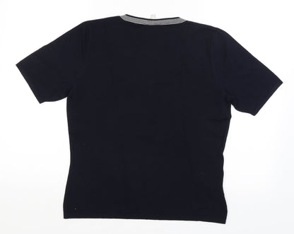 Womens UK Size M CC Blue Basic T-Shirt