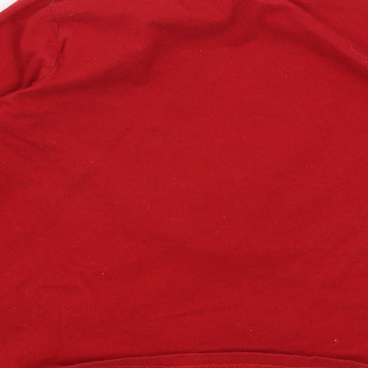 Primark Boys Red   Basic T-Shirt Size 3-4 Years  - Reindeer
