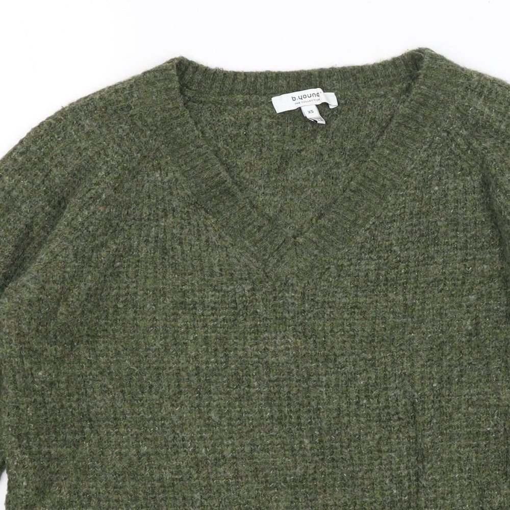 B You Womens Green   Pullover Jumper Size XS