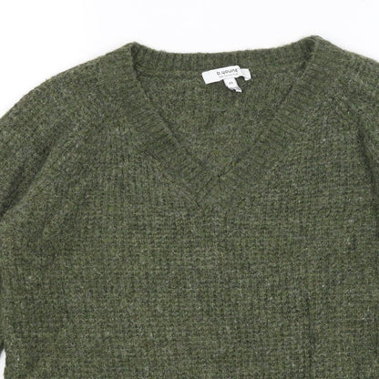 B You Womens Green   Pullover Jumper Size XS