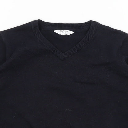 M&S Girls Blue   Pullover Jumper Size 9-10 Years
