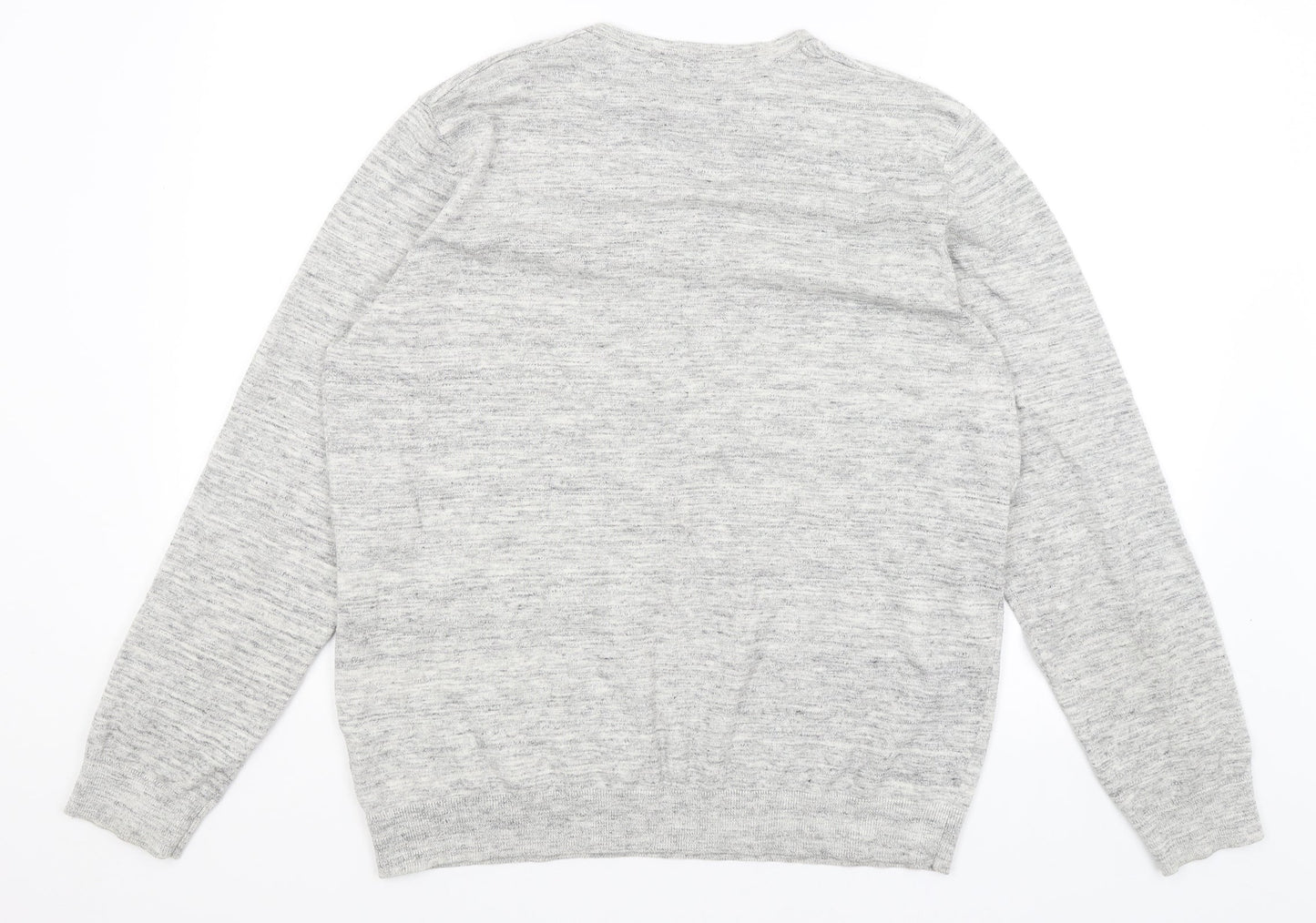 Burton Menswear Mens Grey   Pullover Jumper Size L