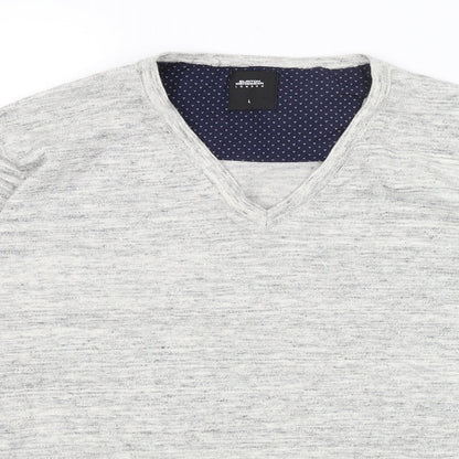 Burton Menswear Mens Grey   Pullover Jumper Size L