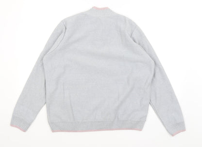 One Up Golf Mens Grey   Pullover Jumper Size M