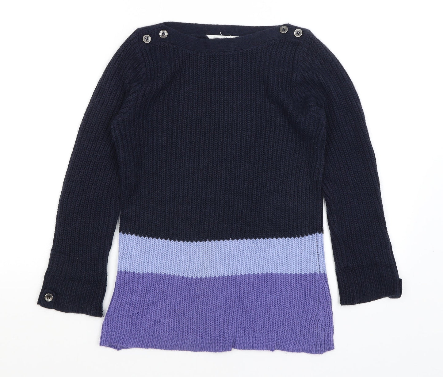 Womens UK Size 10 BHS Blue Pullover Jumper