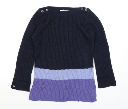 Womens UK Size 10 BHS Blue Pullover Jumper