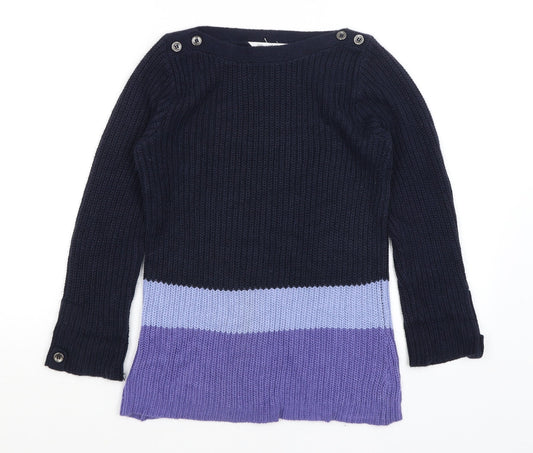 Womens UK Size 10 BHS Blue Pullover Jumper