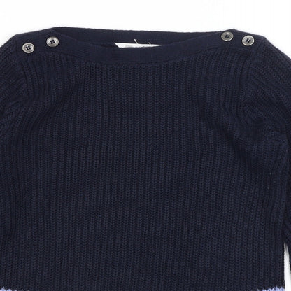 Womens UK Size 10 BHS Blue Pullover Jumper