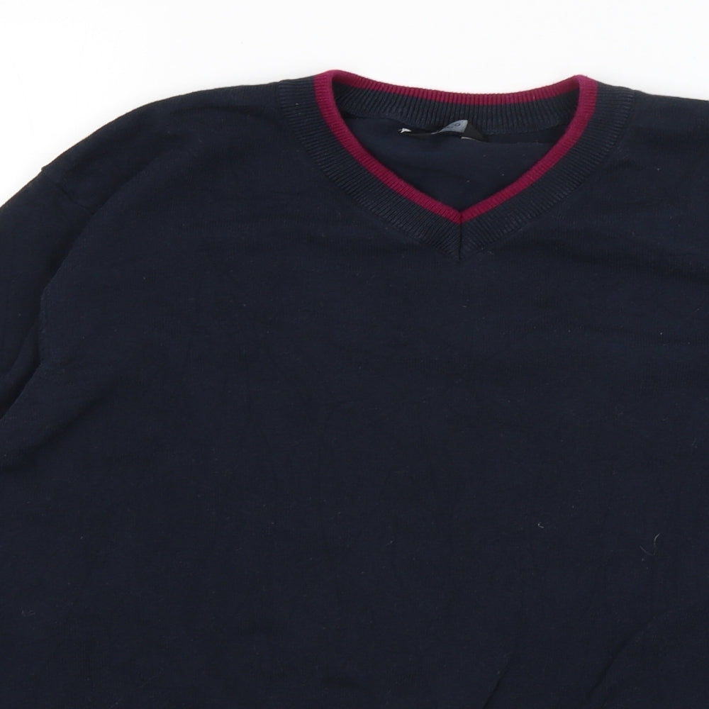 M&Co Mens Blue   Pullover Jumper Size M