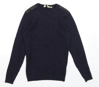 Dissident Mens Blue   Pullover Jumper Size S