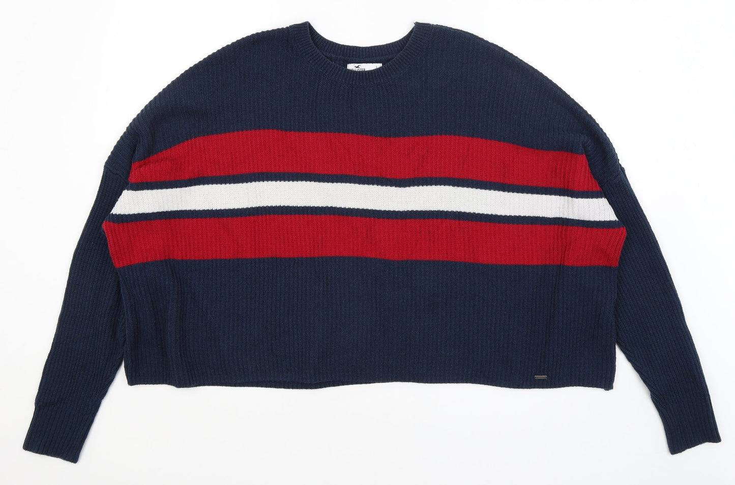 Hollister Mens Blue   Pullover Jumper Size L