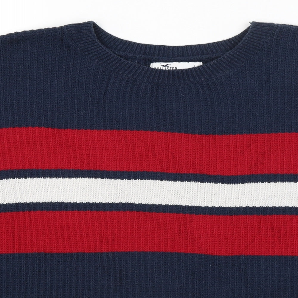 Hollister Mens Blue   Pullover Jumper Size L