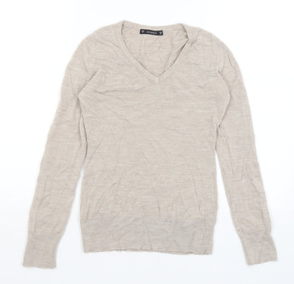 Womens UK Size 8 Dunnes Beige Pullover Jumper