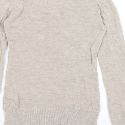 Womens UK Size 8 Dunnes Beige Pullover Jumper