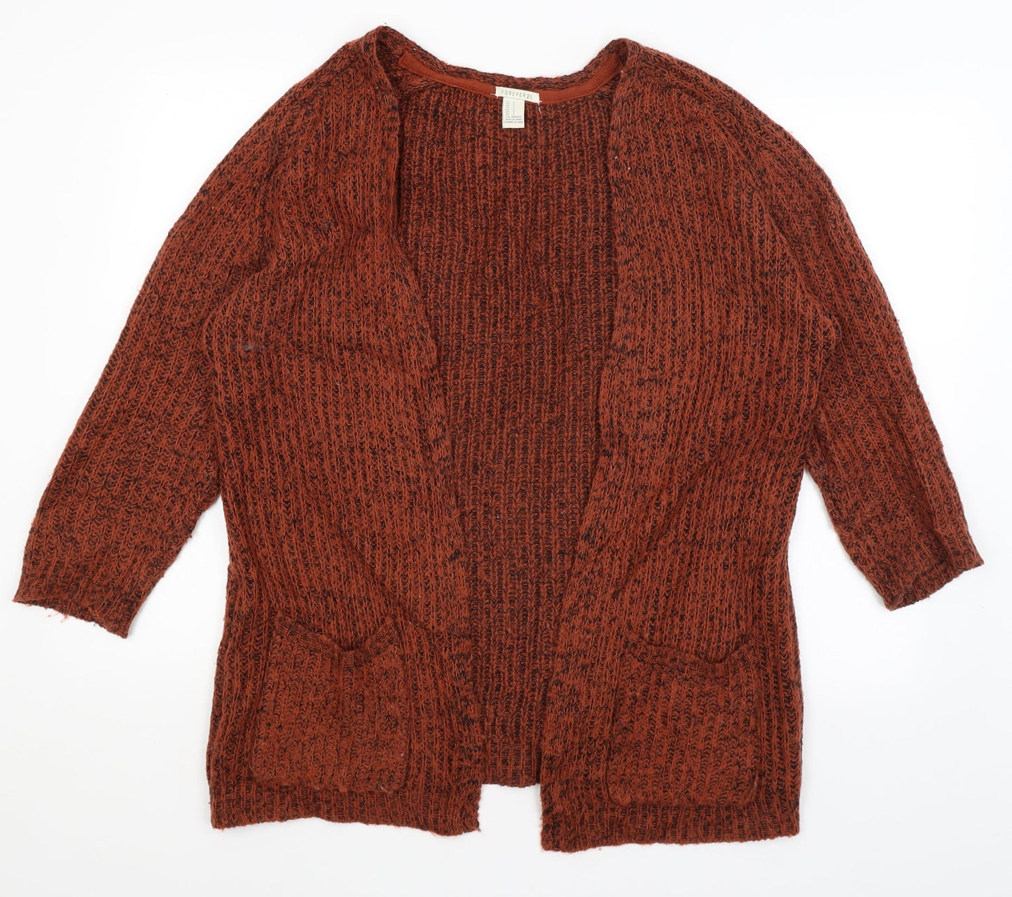 FOREVER 21 Womens Orange   Cardigan Jumper Size S