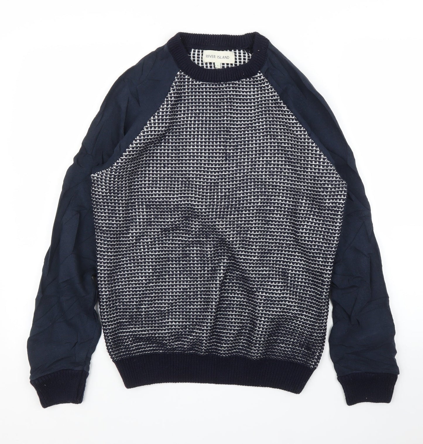 River Island Mens Blue   Pullover Jumper Size S